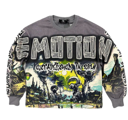 Mix emotion Grey UFO long sleeve