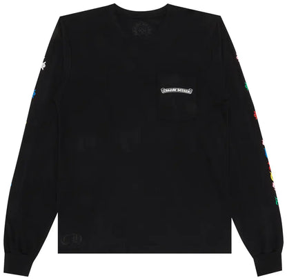 Chrome Hearts Multi-Color Cross Long Sleeve T-Shirt "Black"